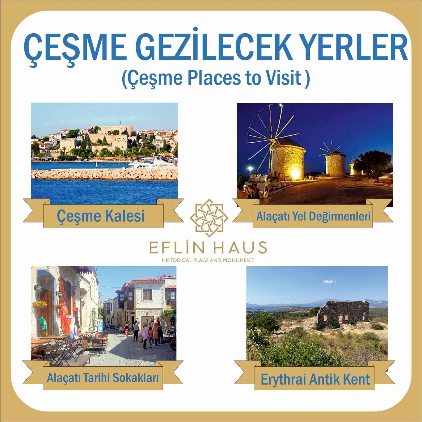 Eflin Haus Historical Place & Monument Чесме Екстериор снимка